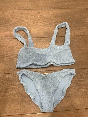 HUNZA G Xandra crinkle bikini